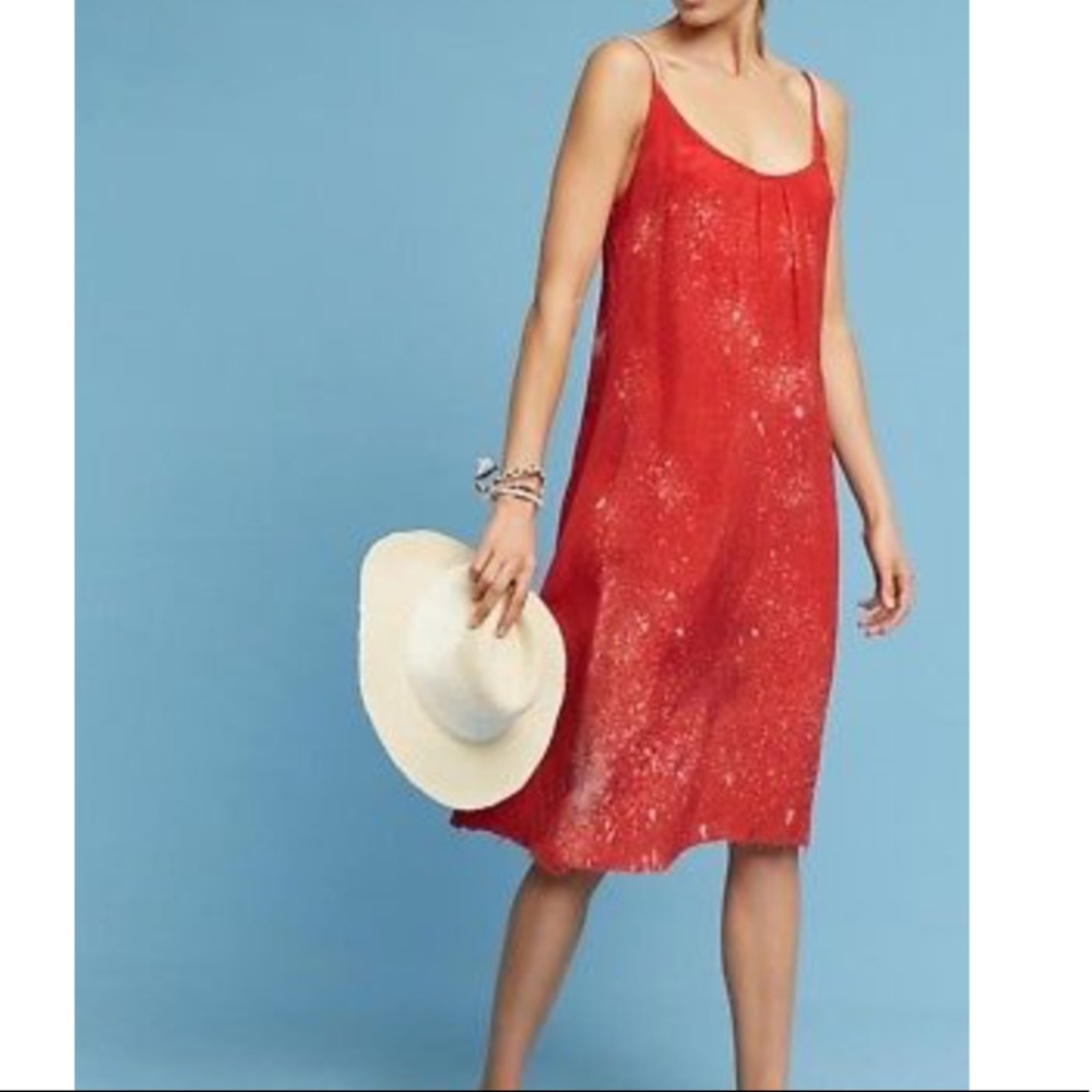 Silky Watercolor Dress NWT